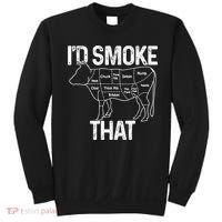 A Funny Gift For Bbq Cook Lovers I'd Smoke That Cow Beef Sweatshirt thumb 0