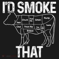 A Funny Gift For Bbq Cook Lovers I'd Smoke That Cow Beef Women's Hoodie thumb 2
