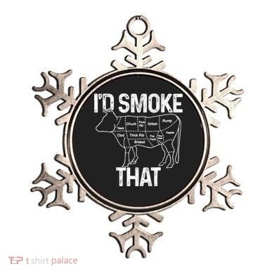 A Funny Gift For Bbq Cook Lovers I'd Smoke That Cow Beef Ornament
