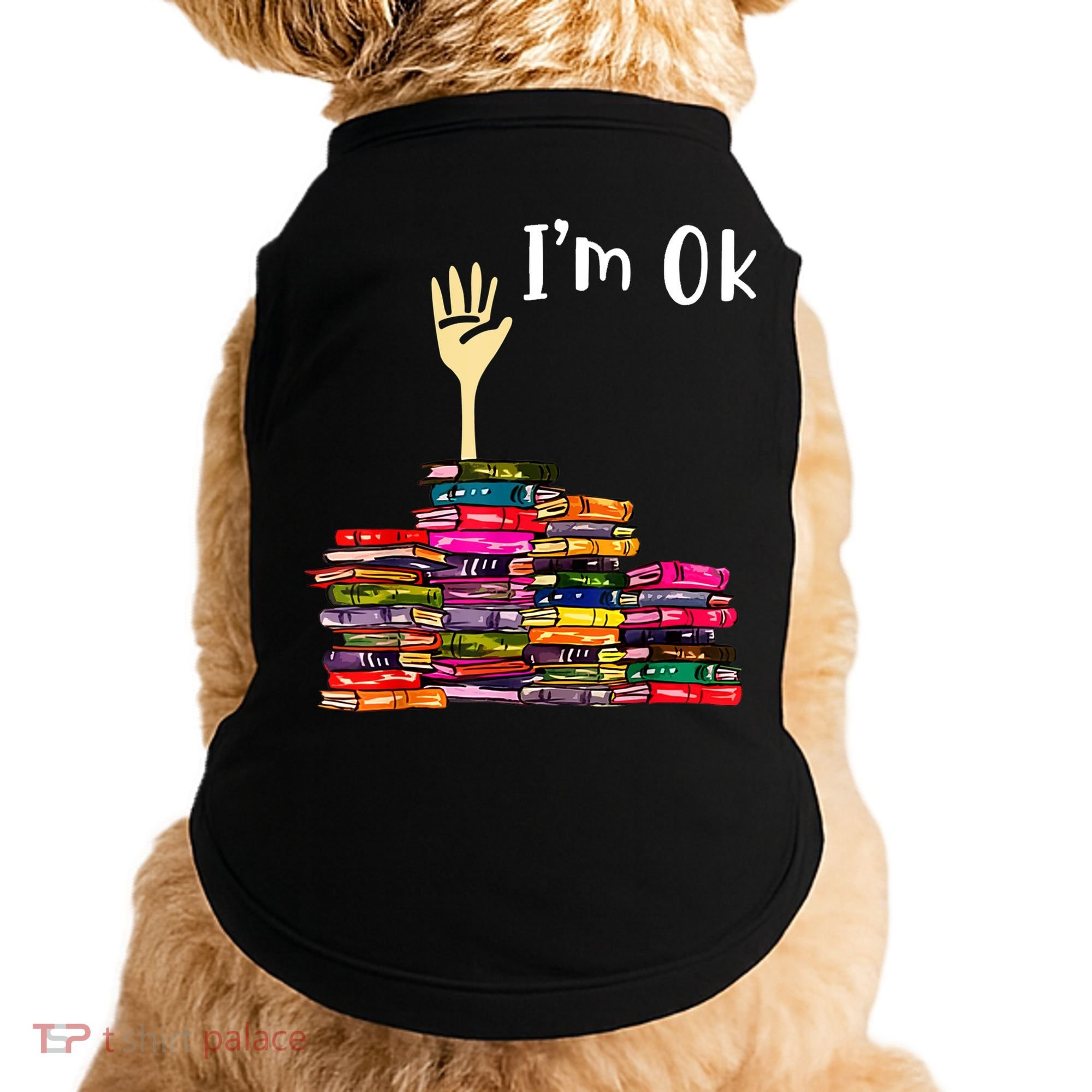 A Funny Gift For Reading Books Librarian Readers Nerd Doggie Tank