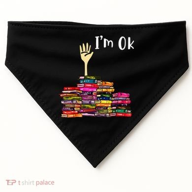 A Funny Gift For Reading Books Librarian Readers Nerd USA-Made Doggie Bandana