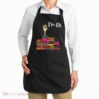 A Funny Gift For Reading Books Librarian Readers Nerd Apron thumb 2