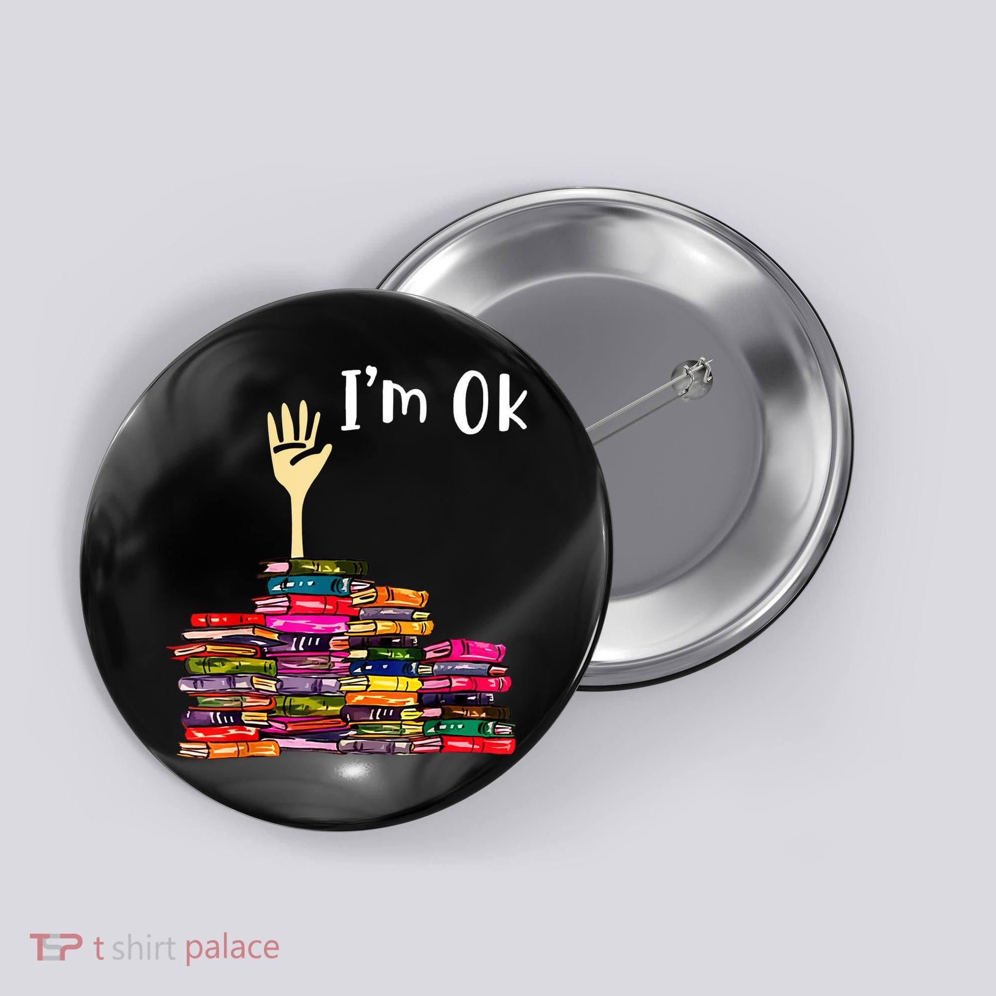 A Funny Gift For Reading Books Librarian Readers Nerd Button