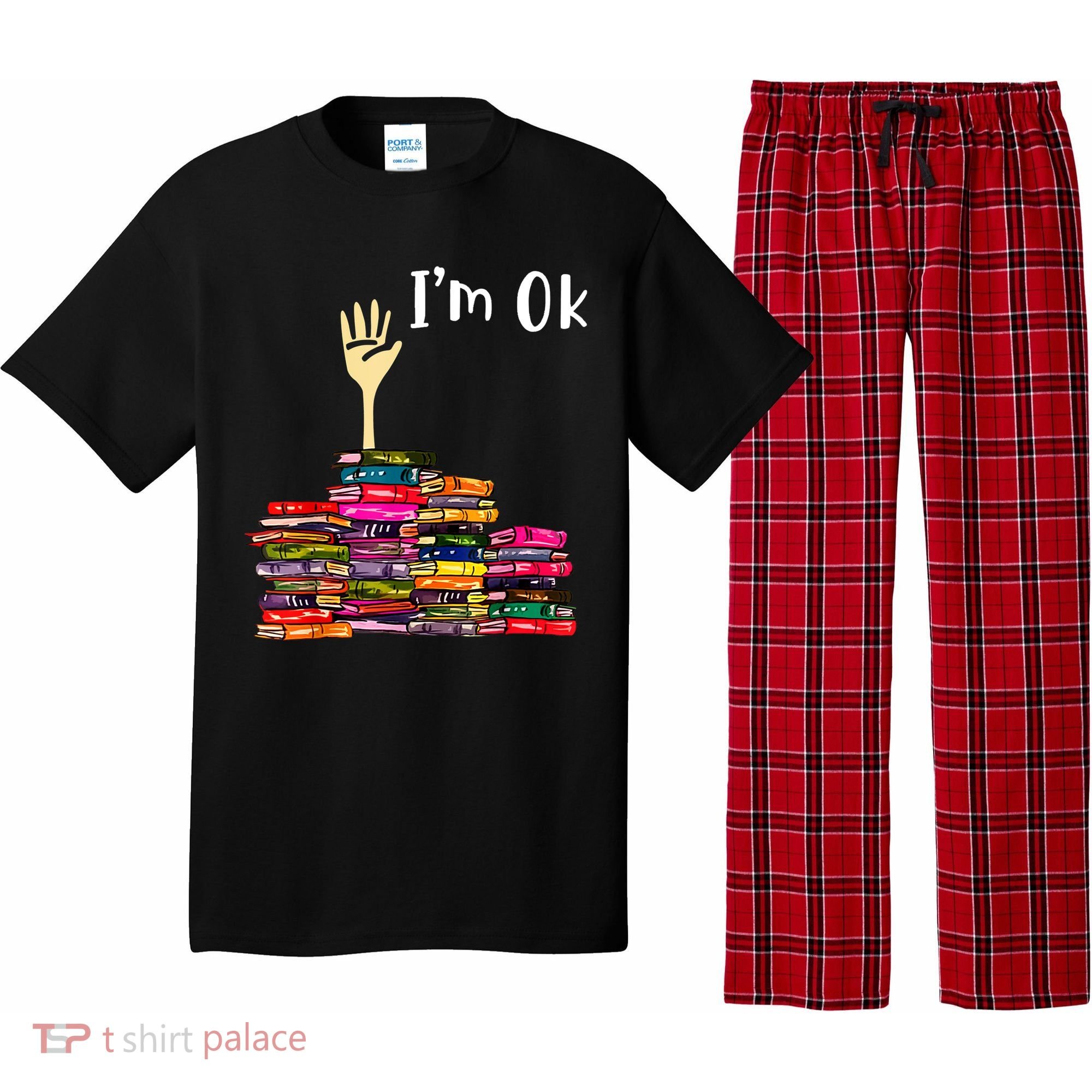 A Funny Gift For Reading Books Librarian Readers Nerd Pajama Set