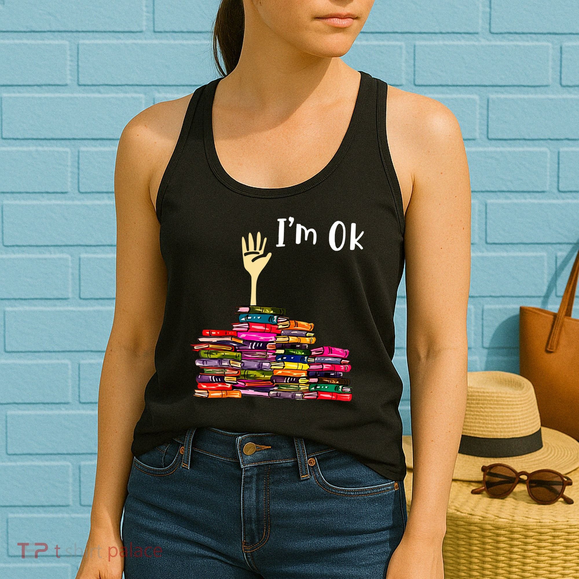 A Funny Gift For Reading Books Librarian Readers Nerd Women's Tank Top