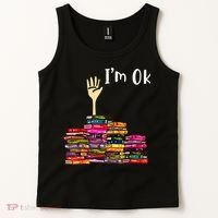 A Funny Gift For Reading Books Librarian Readers Nerd Tank Top thumb 2