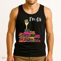 A Funny Gift For Reading Books Librarian Readers Nerd Tank Top thumb 3