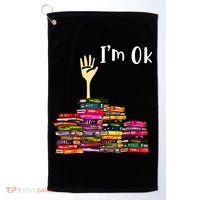A Funny Gift For Reading Books Librarian Readers Nerd Golf Towel thumb 0