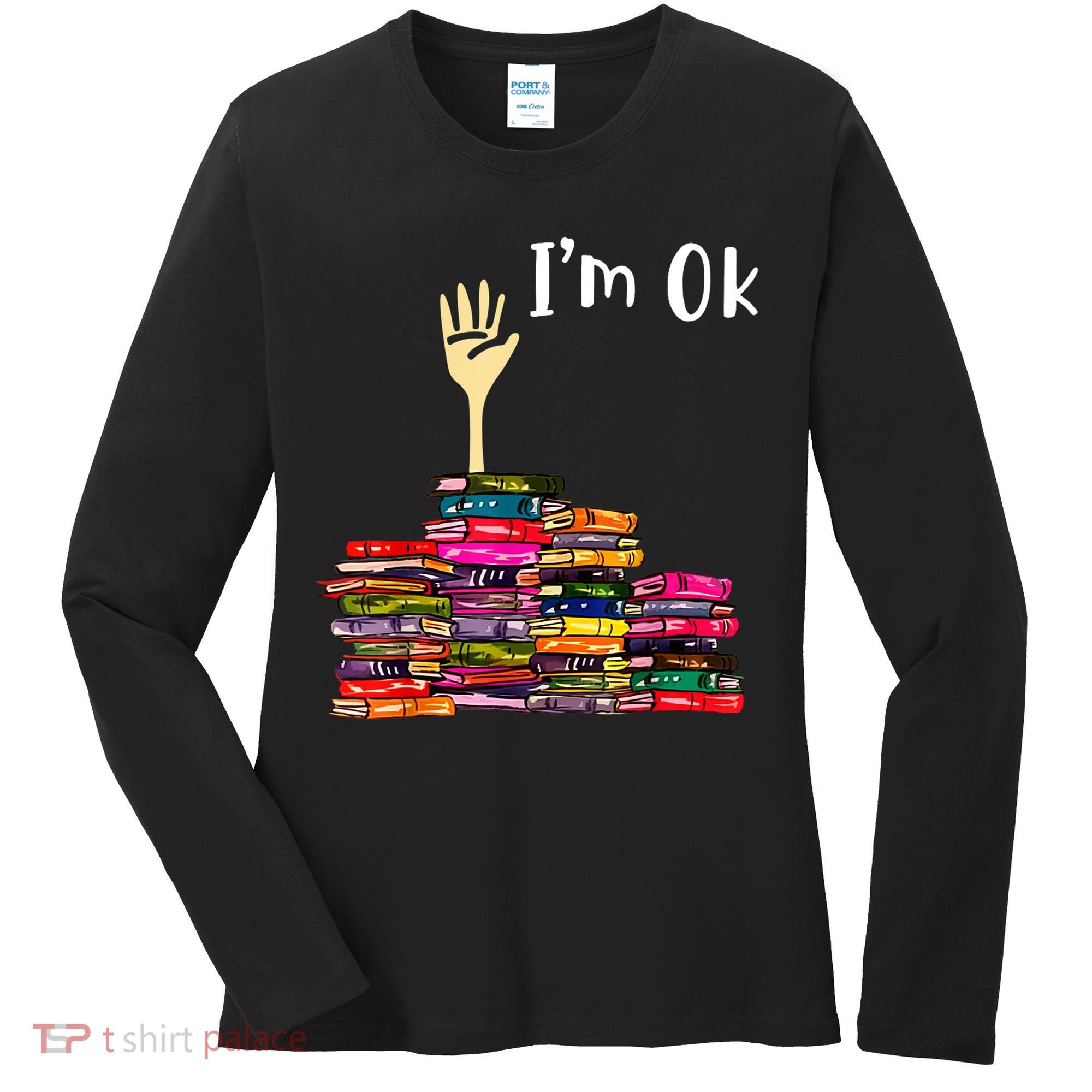 A Funny Gift For Reading Books Librarian Readers Nerd Women's Long Sleeve Shirt