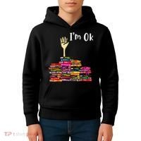 A Funny Gift For Reading Books Librarian Readers Nerd Kids Hoodie thumb 4