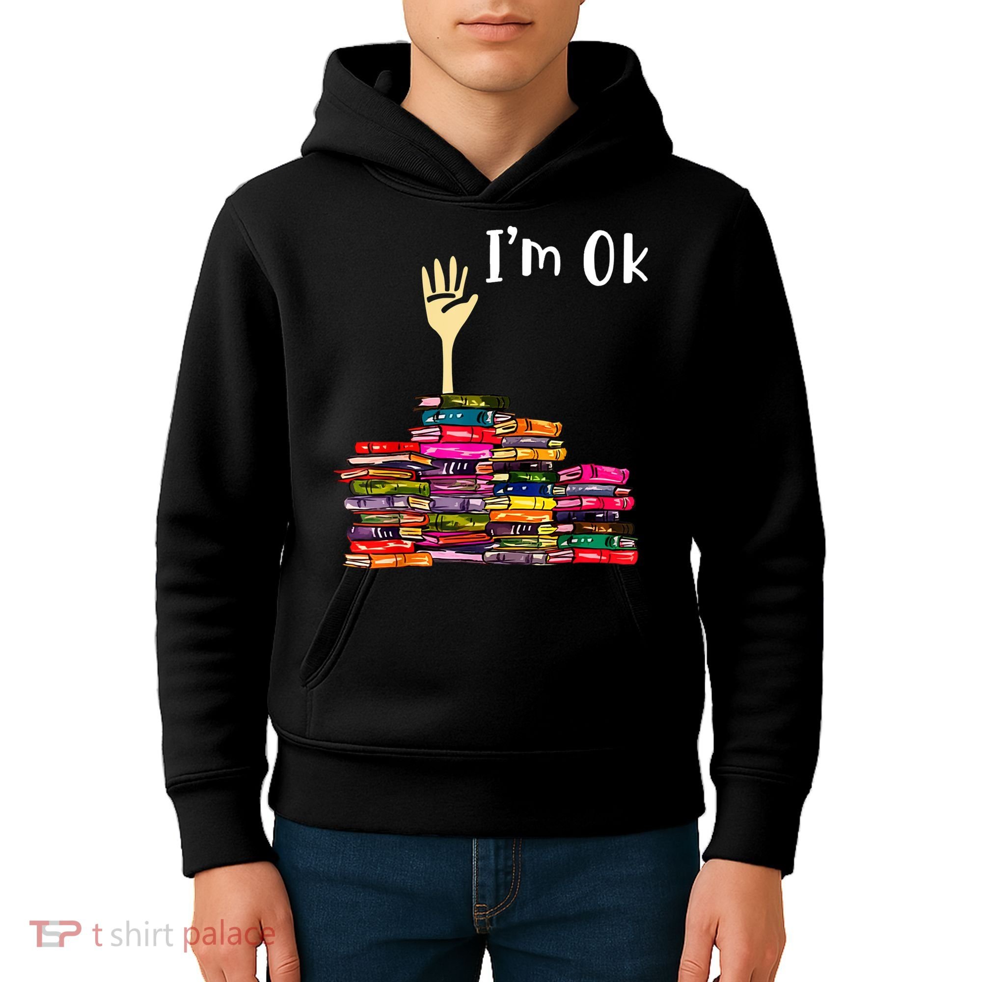 A Funny Gift For Reading Books Librarian Readers Nerd Kids Hoodie