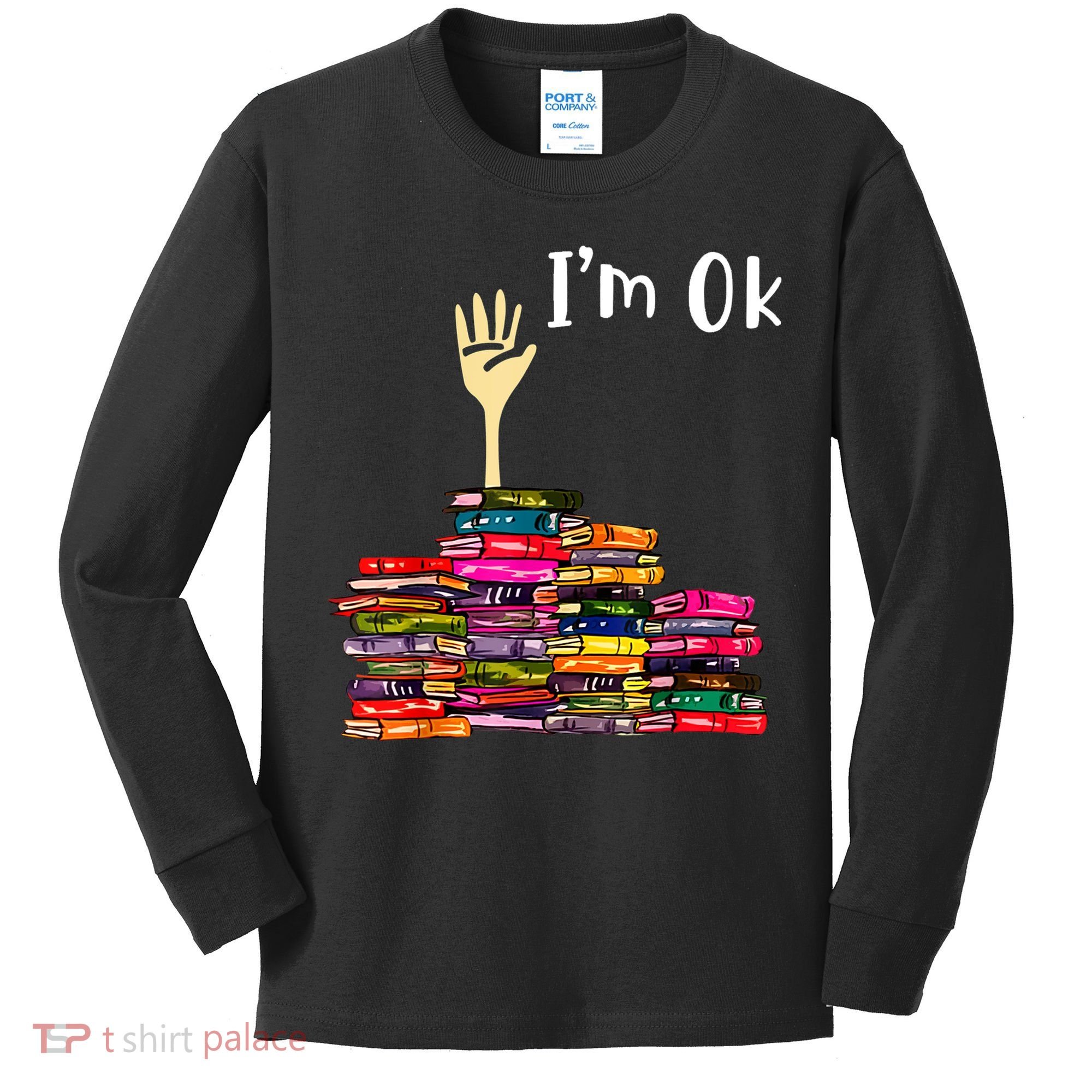 A Funny Gift For Reading Books Librarian Readers Nerd Kids Long Sleeve Shirt