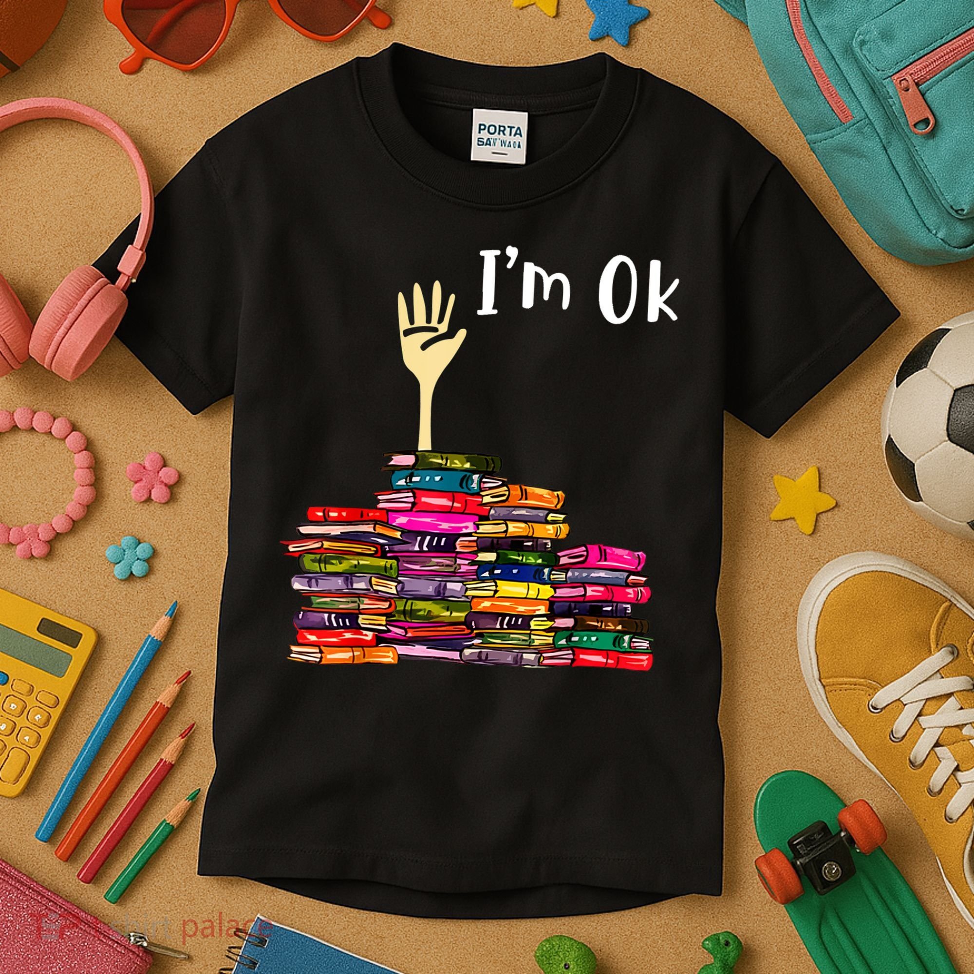 A Funny Gift For Reading Books Librarian Readers Nerd Kids T-Shirt