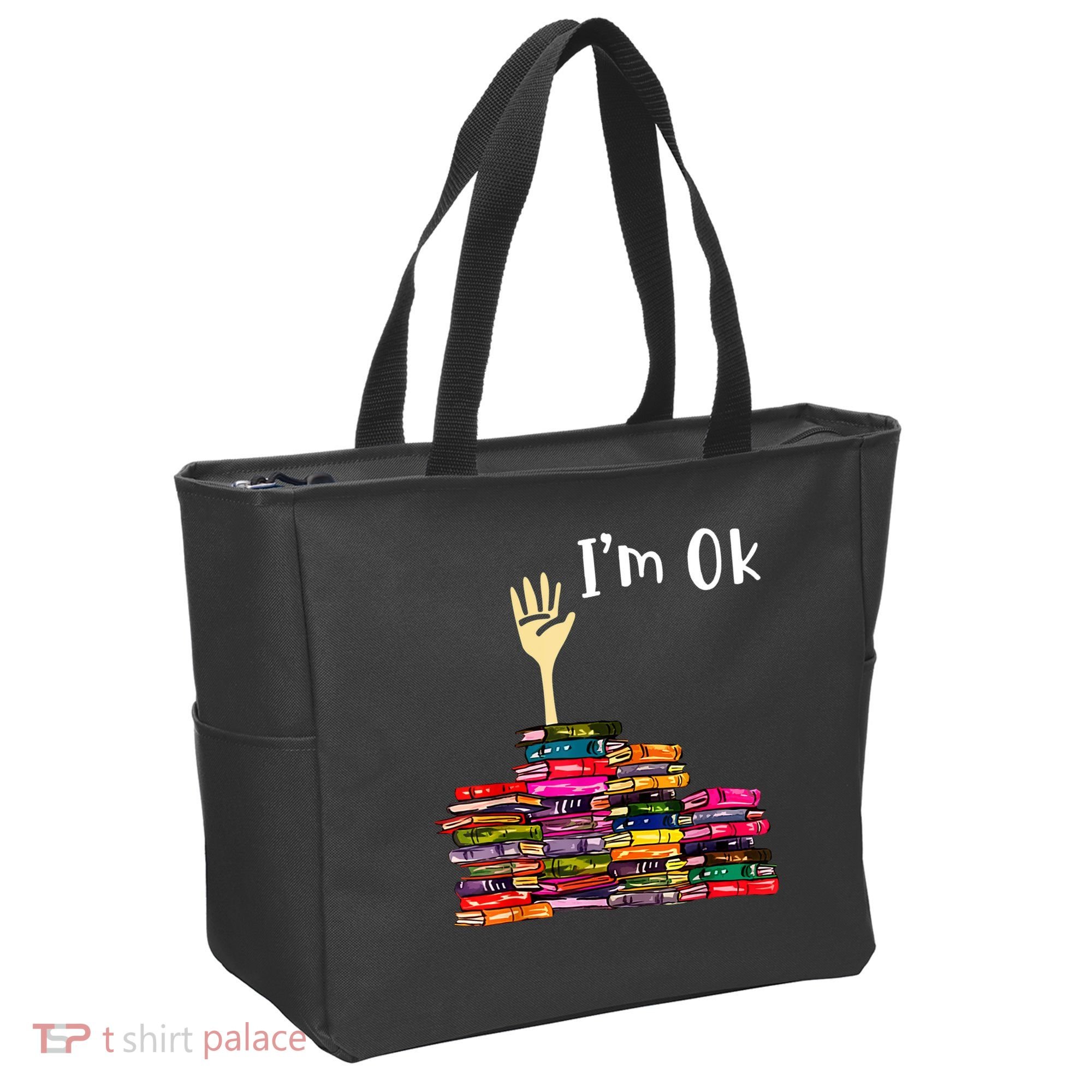 A Funny Gift For Reading Books Librarian Readers Nerd Tote Bag