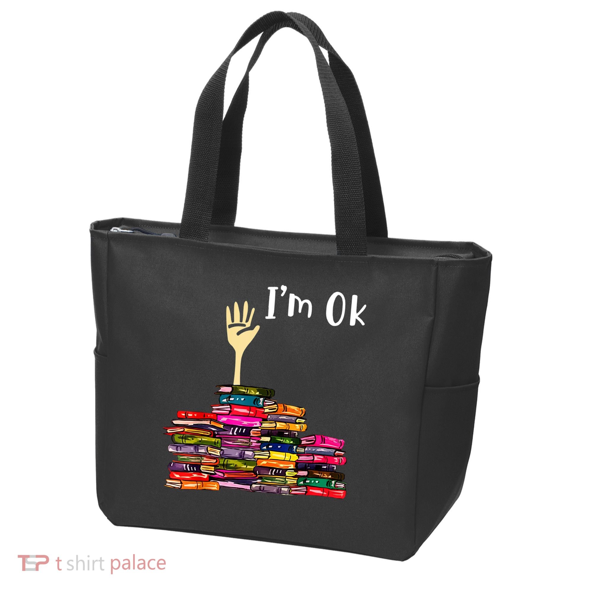 A Funny Gift For Reading Books Librarian Readers Nerd Tote Bag