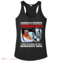 Americas Favorite Garbage Man Here To Clean Up The Democrats Mess Trump 2024 Ladies PosiCharge Competitor Racerback Tank thumb 0