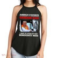 Americas Favorite Garbage Man Here To Clean Up The Democrats Mess Trump 2024 Women's Perfect Tri Rocker Tank thumb 2