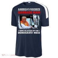 Americas Favorite Garbage Man Here To Clean Up The Democrats Mess Trump 2024 Sport-Tek Competitor United Soccer Jersey thumb 2