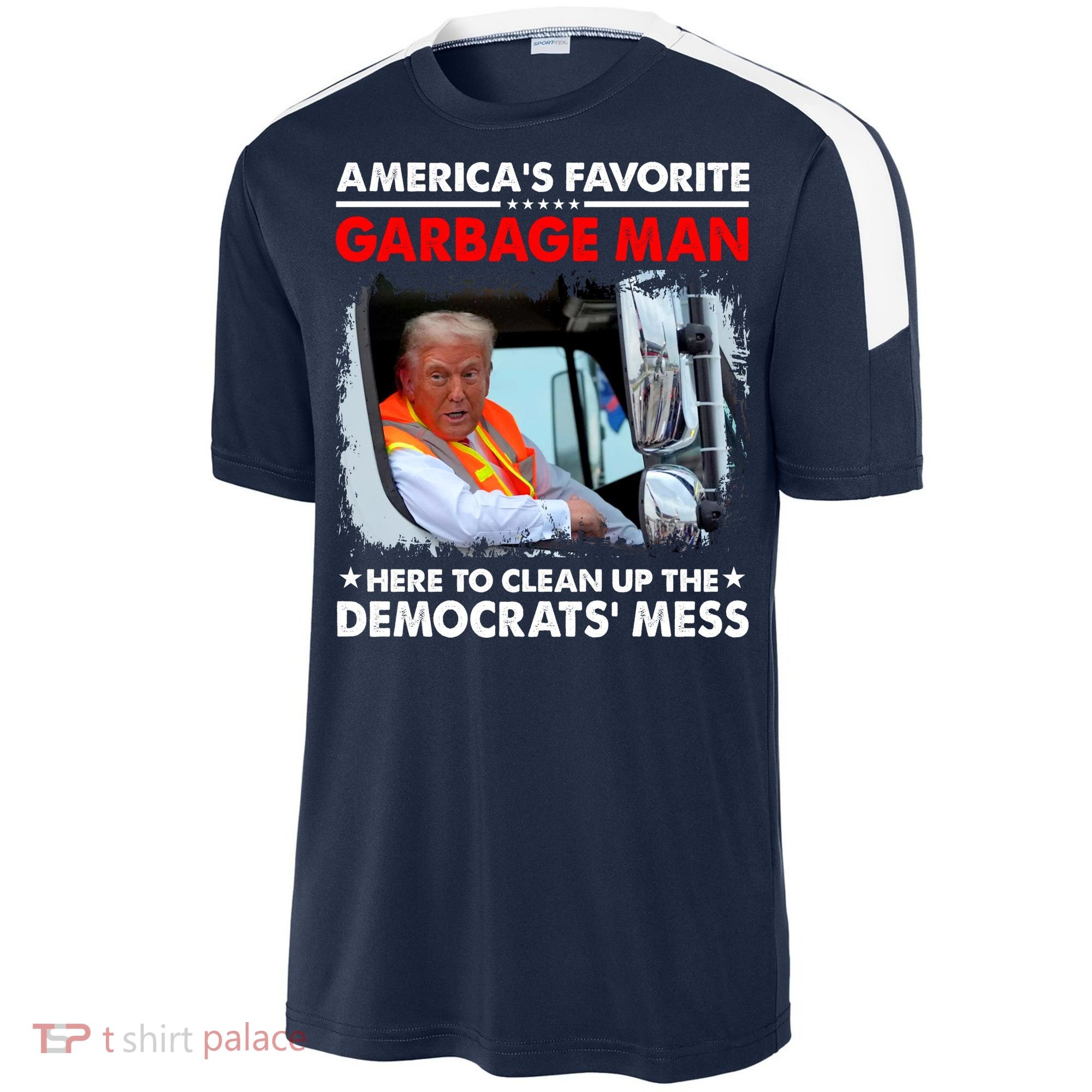 Americas Favorite Garbage Man Here To Clean Up The Democrats Mess Trump 2024 Sport-Tek Competitor United Soccer Jersey