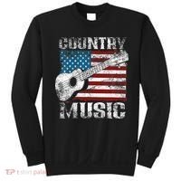 American Flag Guitar Player Funny Country Music Lover Sweatshirt thumb 0