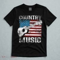 American Flag Guitar Player Funny Country Music Lover T-Shirt thumb 5