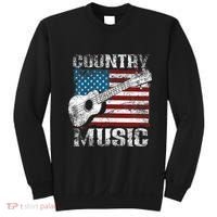 American Flag Guitar Player Funny Country Music Lover Sweatshirt thumb 0