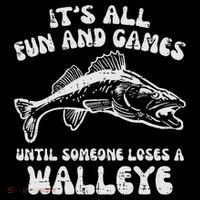 All Fun Games Until Loses Walleye  Women's Hoodie thumb 2