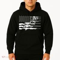 American Flag Gun Patriot Hoodie thumb 2