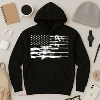 American Flag Gun Patriot Hoodie thumb 3