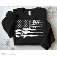 American Flag Gun Patriot Sweatshirt thumb 2