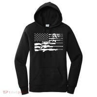 American Flag Gun Patriot Women's Hoodie thumb 0