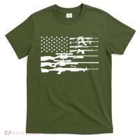 American Flag Gun Patriot T-Shirt thumb 0
