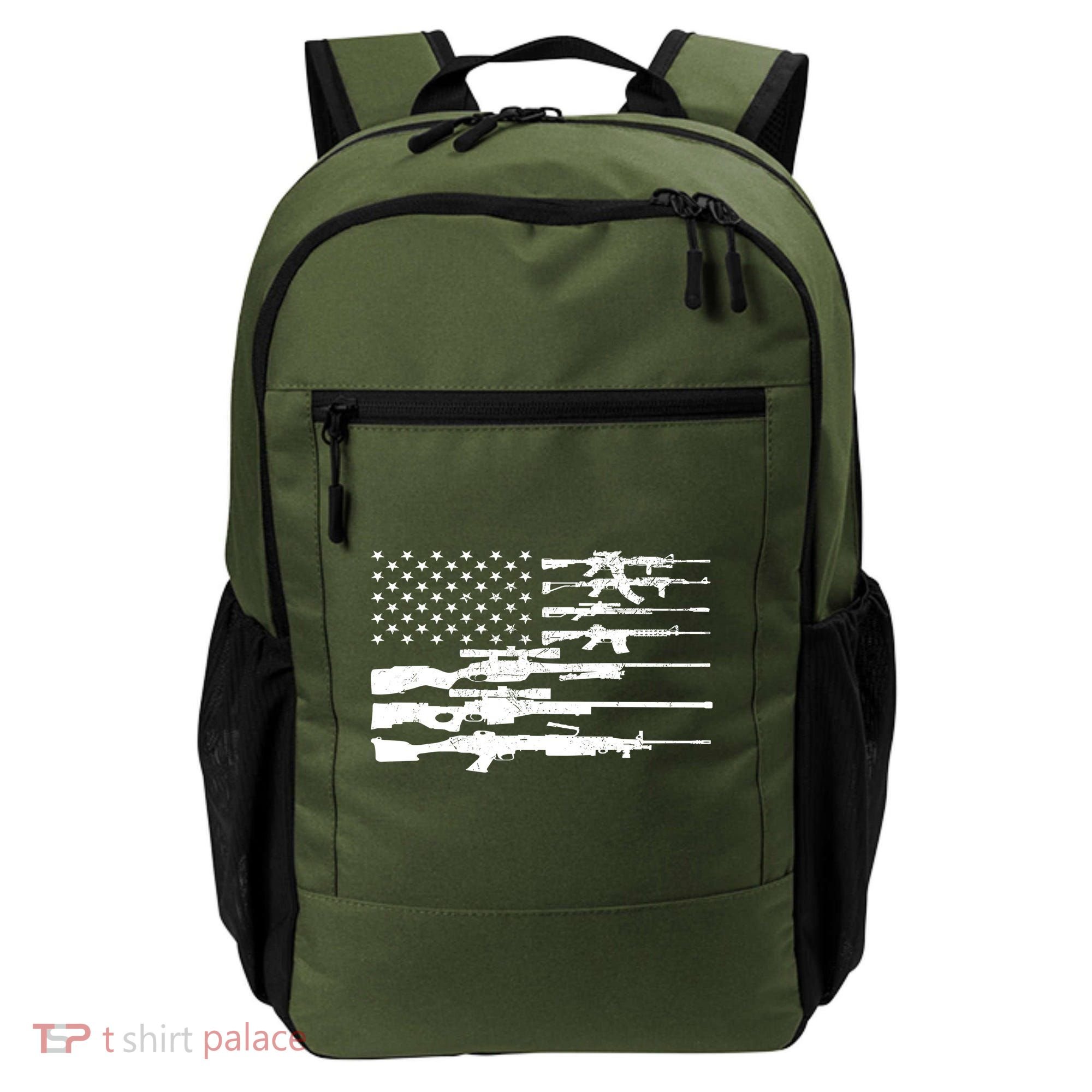American Flag Gun Patriot Backpack