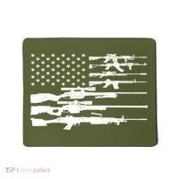 American Flag Gun Patriot Mousepad thumb 0