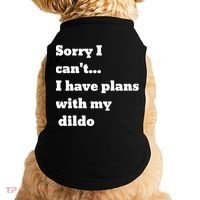 A Funny Gift Sorry I Can't I Have Plans With My Dildo Doggie Tank thumb 0