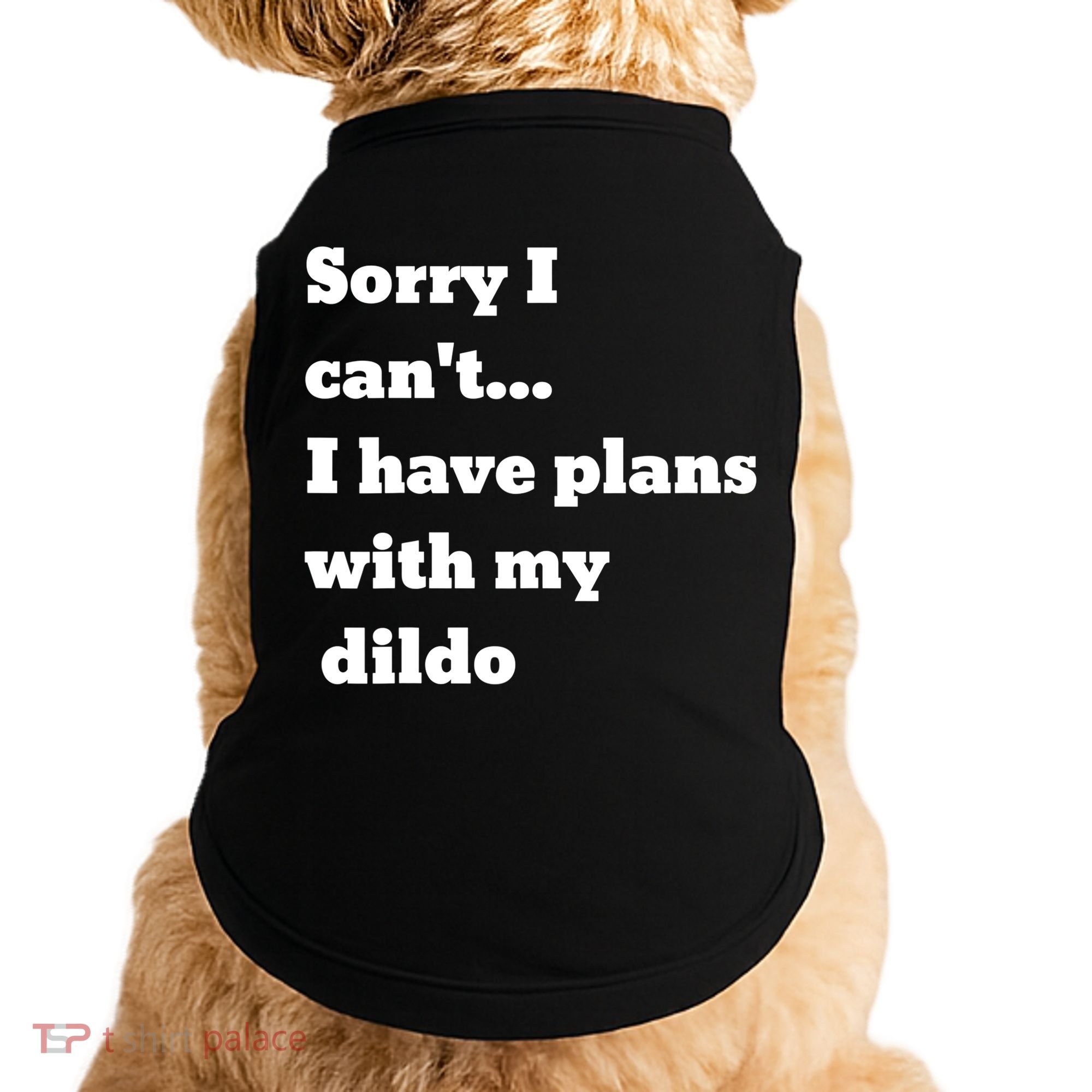 A Funny Gift Sorry I Can't I Have Plans With My Dildo Doggie Tank