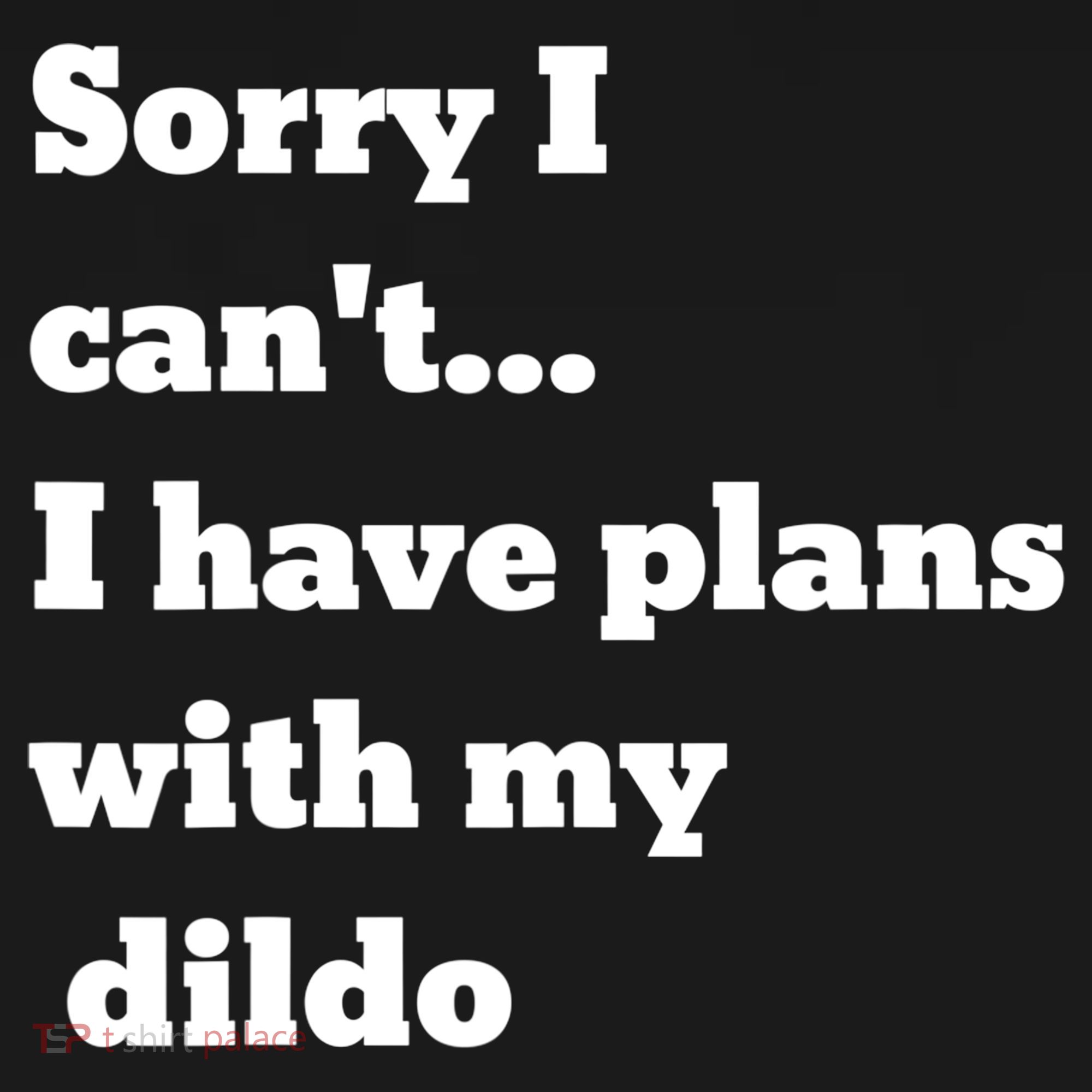 A Funny Gift Sorry I Can't I Have Plans With My Dildo Women's Tank Top