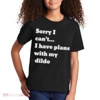 A Funny Gift Sorry I Can't I Have Plans With My Dildo Kids T-Shirt thumb 2