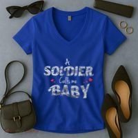 Army Friend Gift For Proud Army Wives And Friends Women's V-Neck T-Shirt thumb 2