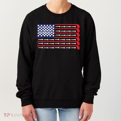 American Flag Golf Women's Sweatshirt