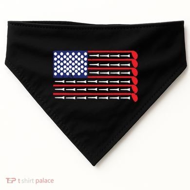 American Flag Golf USA-Made Doggie Bandana