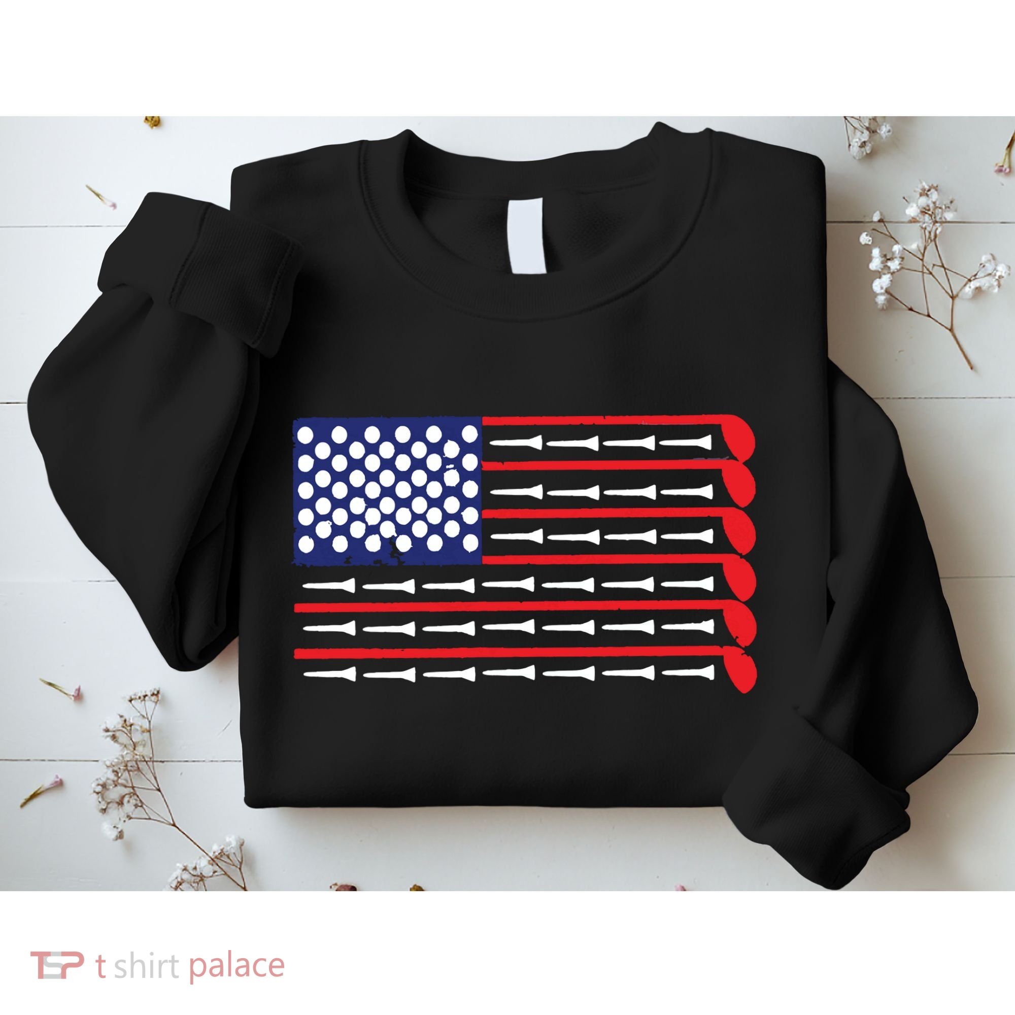 American Flag Golf Sweatshirt