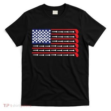 American Flag Golf T-Shirt
