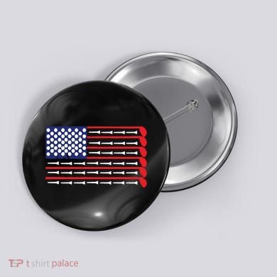 American Flag Golf Button