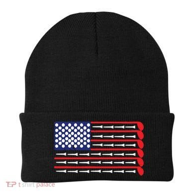 American Flag Golf Beanie