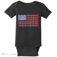 American Flag Golf Baby Bodysuit thumb 0