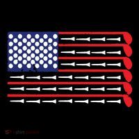 American Flag Golf Baby Bodysuit thumb 2