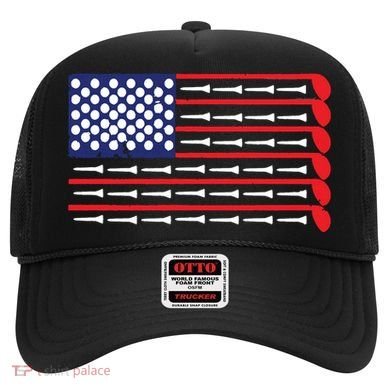 American Flag Golf Hat