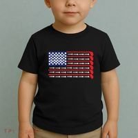 American Flag Golf Toddler T-Shirt thumb 2