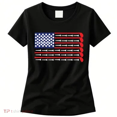 American Flag Golf Women's T-Shirt